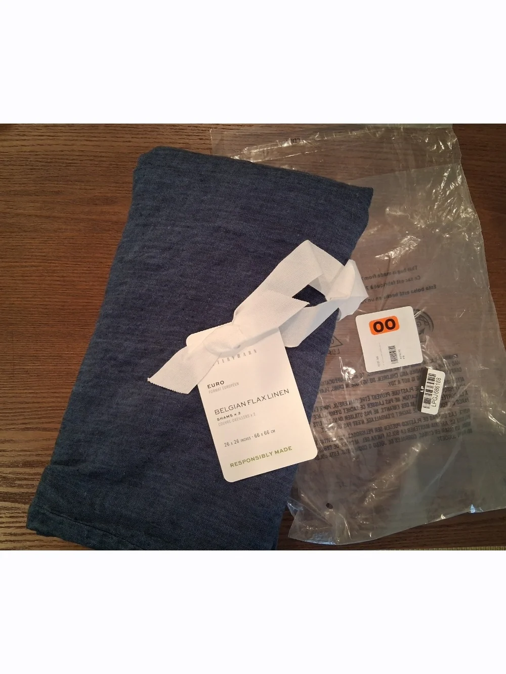 Pottery Barn Belgian Linen Euro Shams